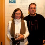 Carol Weymuller (Hobart) and Chris Smith (Hobart ’98) at the 2011 Men’s CSA Award Ceremony