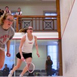 2012 College Squash Individual Championships: Katherine Giovinazzo (Princeton) and Danielle Letourneau (Cornell)
