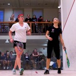 2011 College Squash Individual Championships: Cecelia Cortes (Harvard) and Catalina Pelaez (Trinity) 1