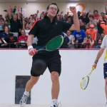 2012 Men's College Squash Association National Team Championships: Kelly Shannon (Princeton) and Reinhold Hergeth (Trinity) - The Moment of Victory
