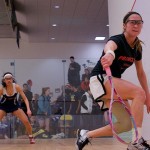 2013 College Squash Individual Championships: Elizabeth Eyre (Princeton) and Pia Trikha (Penn)