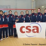 The Penn squash team post awards ceremony photo.