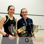 2011 Ramsay Cup Final: Millie Tomlinson (Yale) and Laura Gemmell (Harvard) Trophies