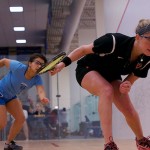 2013 College Squash Individual Championships: Alexis Saunders (Princeton) and Reyna Pacheco (Columbia)
