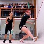 2012 College Squash Individual Championships: Julie Cerullo (Princeton) and Cecelia Cortes (Harvard)