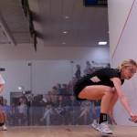 2 2013 College Squash Individual Championships: Catalina Pelaez (Trinity) and Michelle Gemmell (Harvard)
