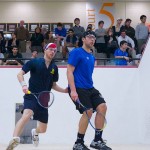 2012 Men's College Squash Association National Team Championships: Gabriel De Melo (Franklin & Marshall) and Benjamin Fischer (Rochester) 3