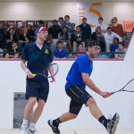 2012 Men's College Squash Association National Team Championships: Gabriel De Melo (Franklin & Marshall) and Benjamin Fischer (Rochester) 1