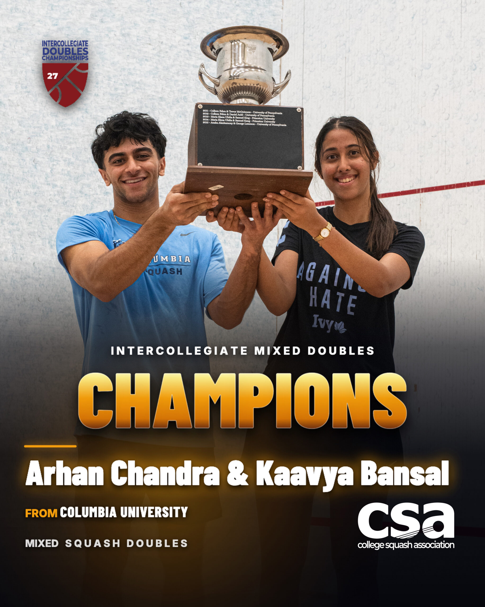 Mixed Doubles Champions